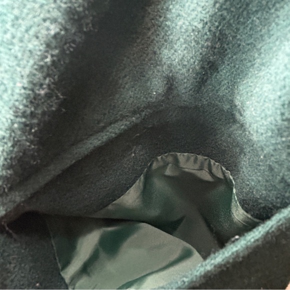 Wool Jacket Danielle Paige Oversize Dark Green Oversize Blazer Size 12 Women's - Picture 6 of 8